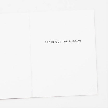 Champagne Congratulations Card