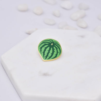 Watermelon Peperomia Plant Enamel Pin