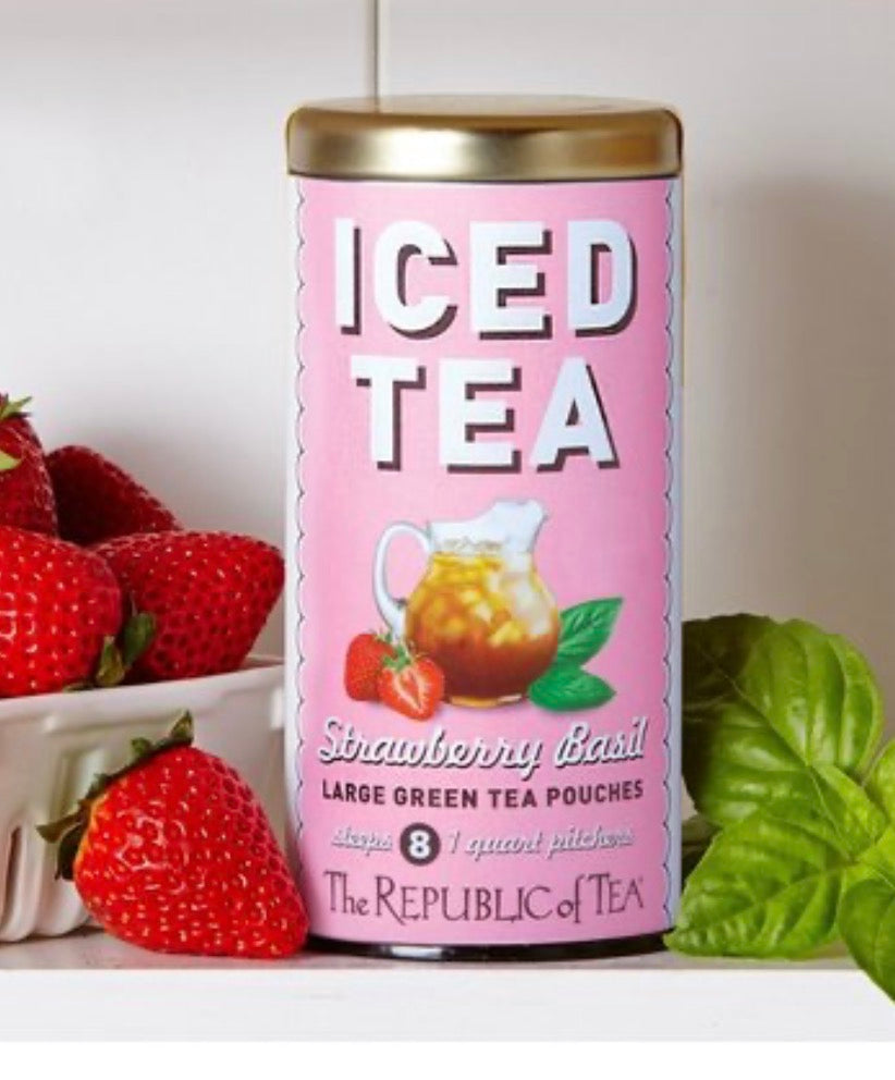 Strawberry Basil Iced Tea - The Republic of Tea