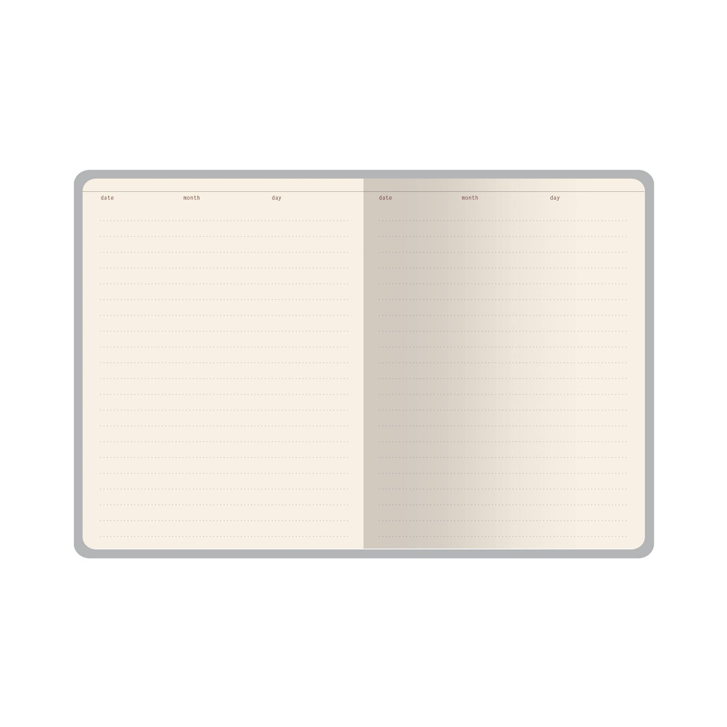 A6 Vegan Leather Hardcover Daily Planner - Forest Mushrooms