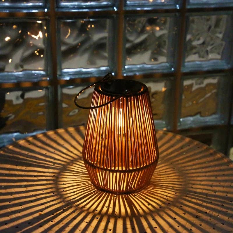 Solar Rattan Lantern