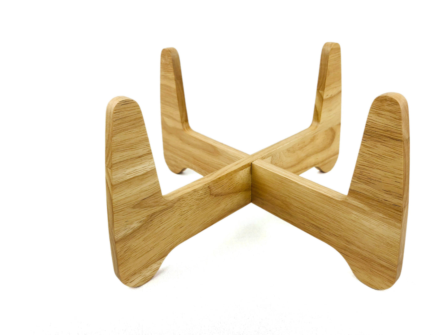Boomerang Wood Plant Stand 10" Natural
