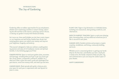 Joyful Gardener's Journal