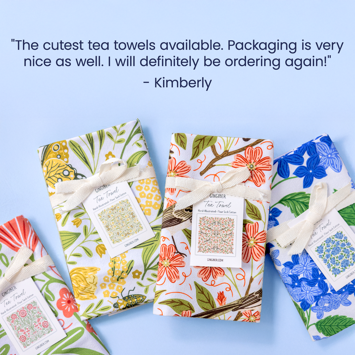 Houseplant Tea Towel - Botanical Kitchen Decor
