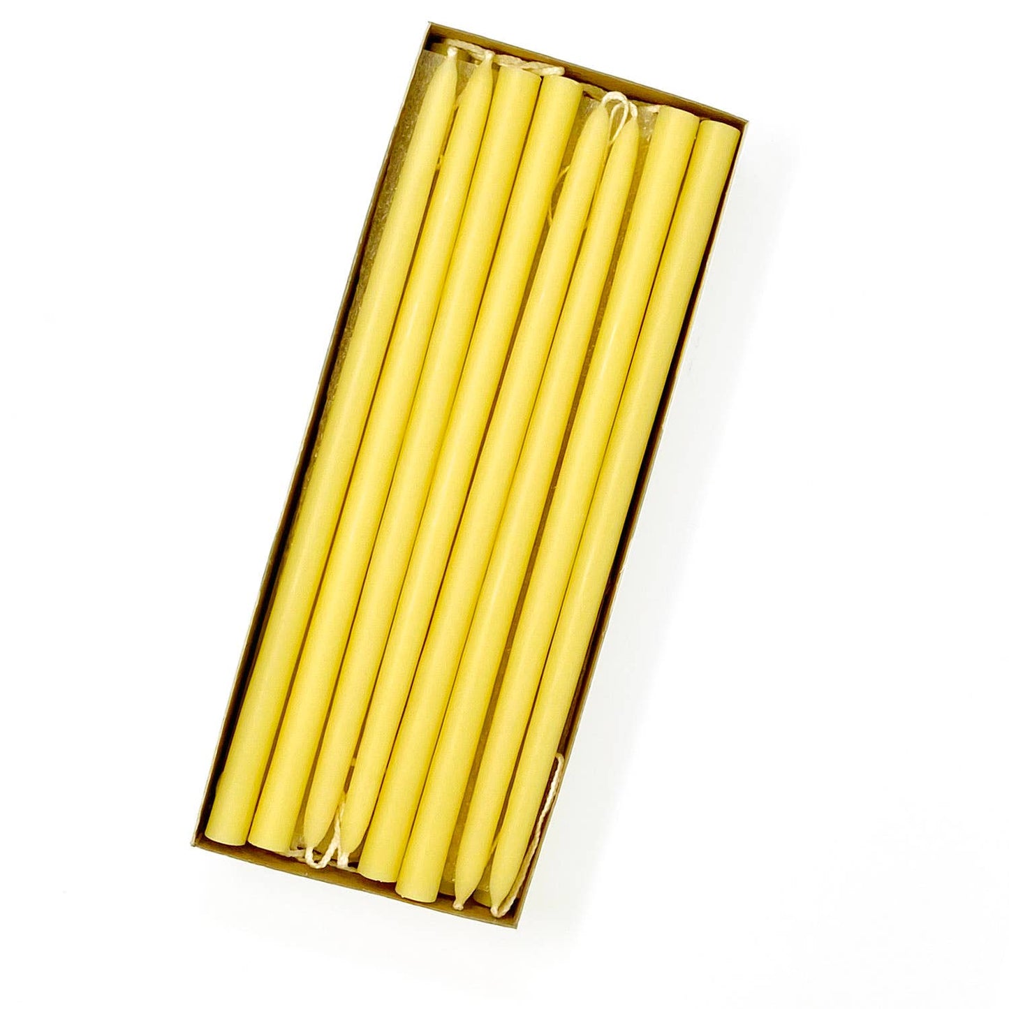 10" Pure Beeswax Hand Dipped Tiny Taper Candles