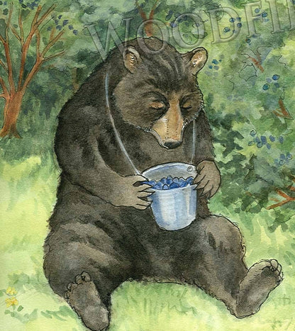 #316 - Picking Berries Notecard