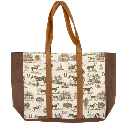 Horse Toile Tote