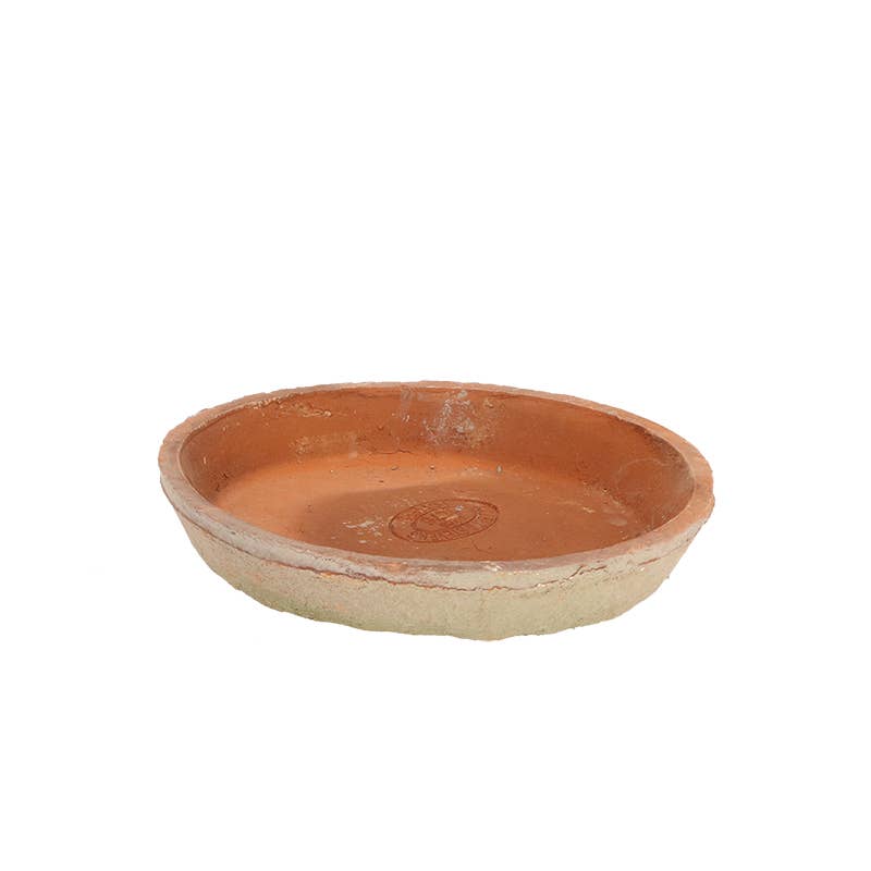 Aged Terracotta Round Saucers