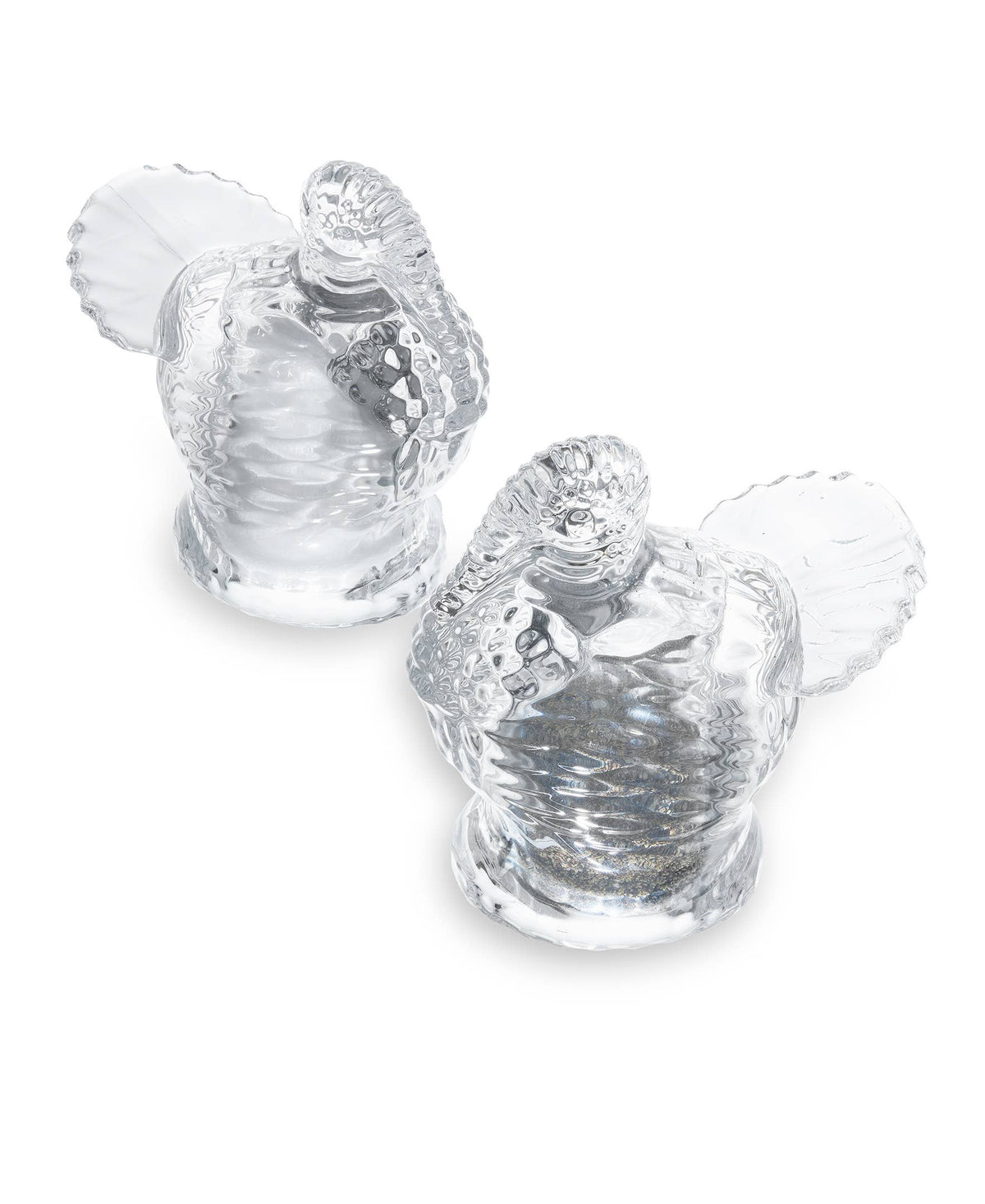 PAIR Harvest Turkey Crystal Salt & Pepper Shakers PAIR