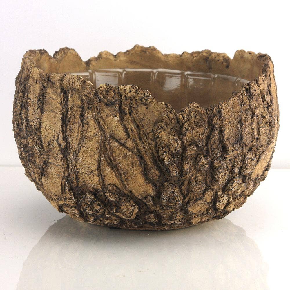 10.5" Top | Ceramic Fossil Planter