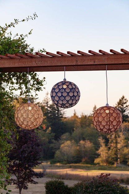 Stella Nova Outdoor Pendent Light - Dewdrop 18" Bronze