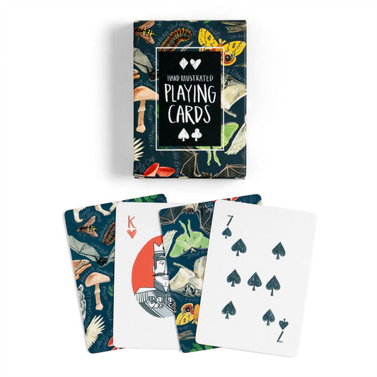 Midnight Flora & Fauna Deck of Playing Card