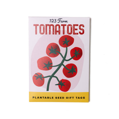 Plantable Seed Gift Tags - Vintage Seed Design, 5 Gift Tags