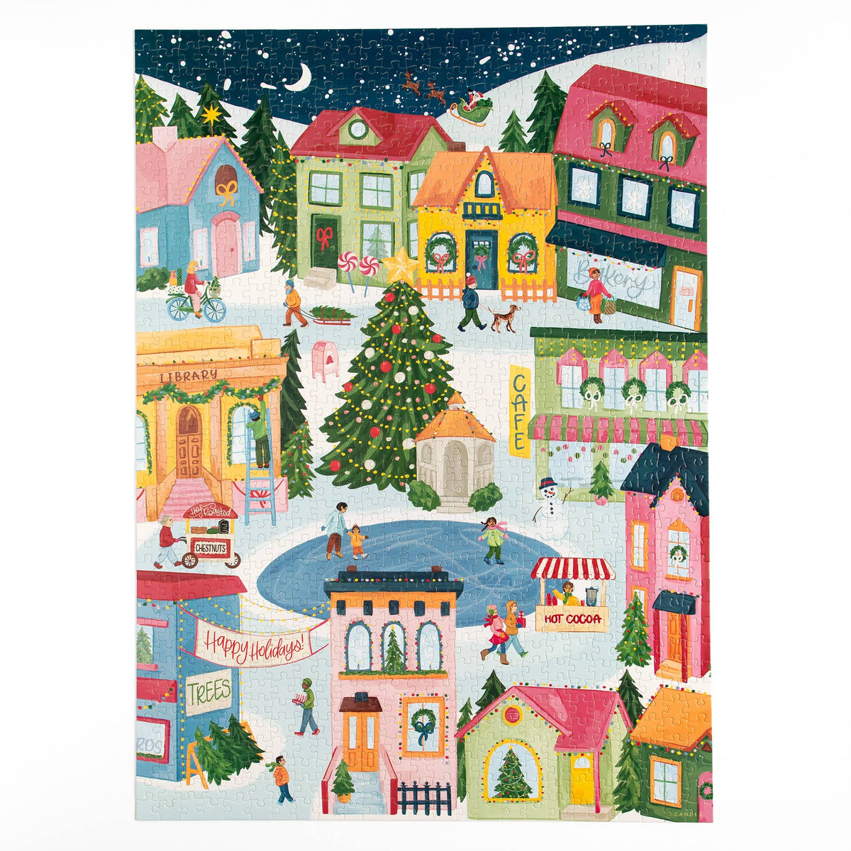 Christmas Village - 1000 Piece Holiday Jigsaw Puzzle