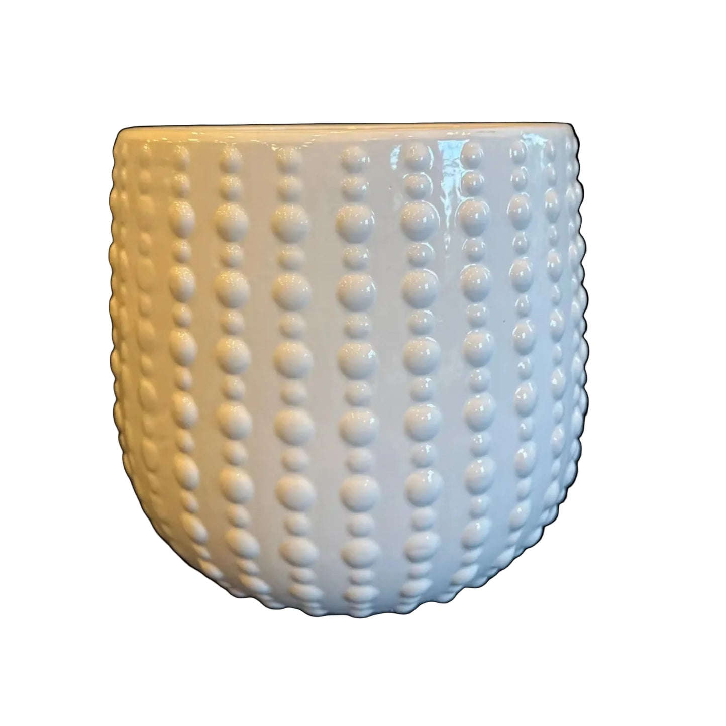 Bumpy White Planter