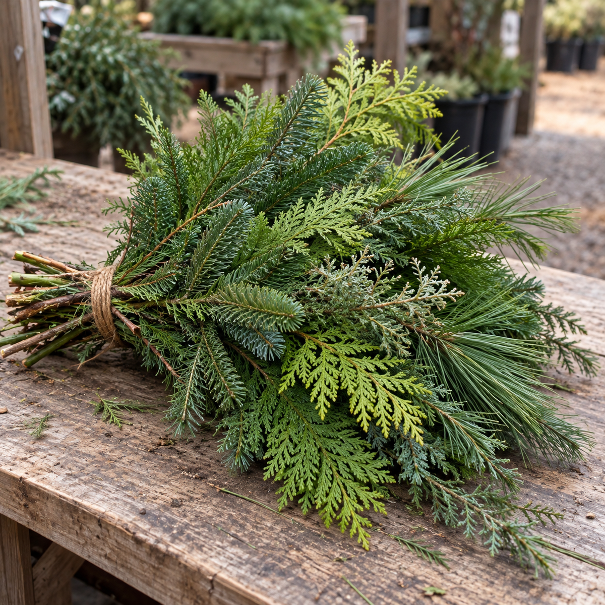 Fresh Mixed Evergreen Bunches | Canopy Holiday Greens