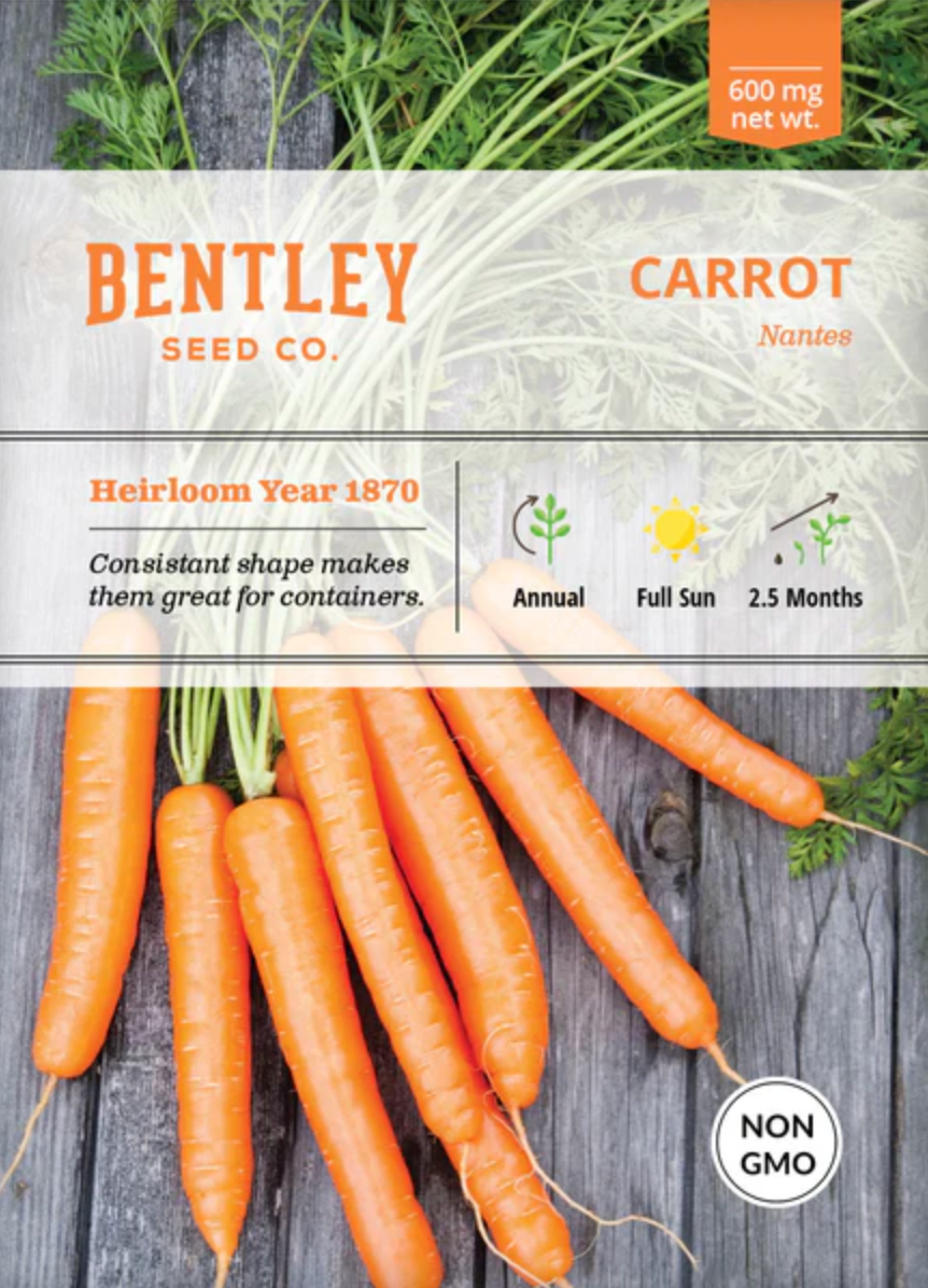 Carrot 'Nantes' - Vegetable Seeds