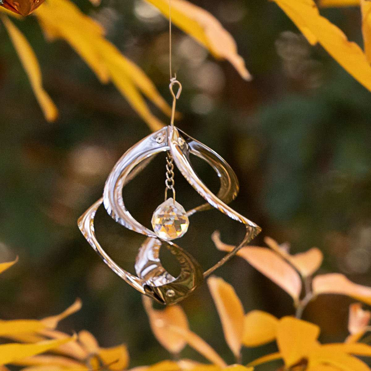 Chrome Mini Cosmix Garden Spinner