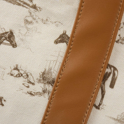 Horse Toile Tote
