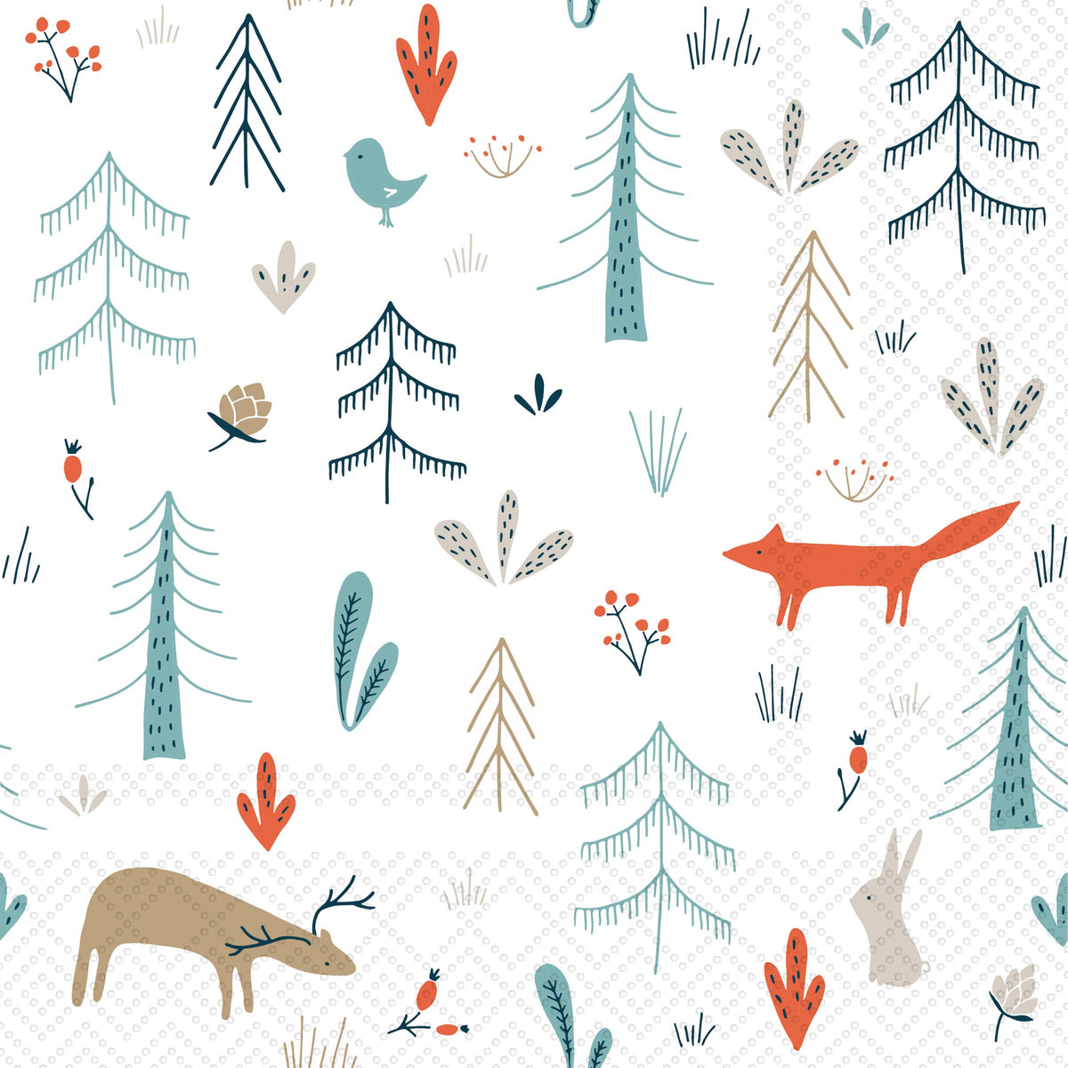 Paper Cocktail Napkins 20ct Forest Animals