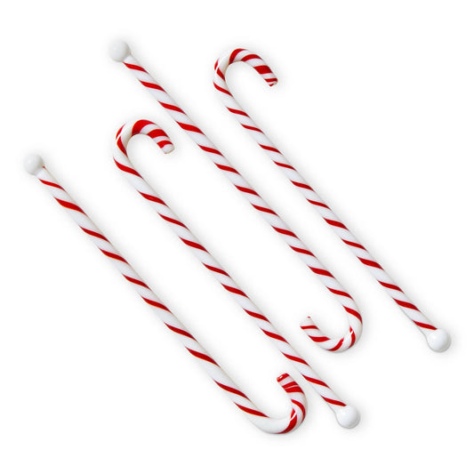Candy Cane Swizzle Sticks Set of 4