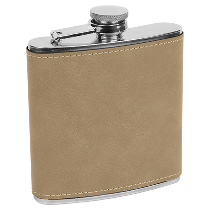 Pine Trees  6 oz. Leatherette Stainless Steel Flask
