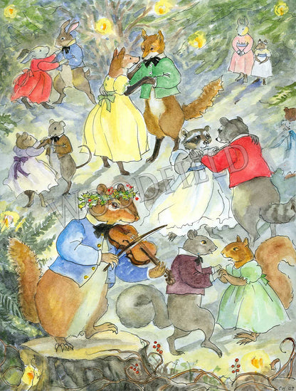 #768 - New Year's Ball Notecard