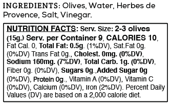 Herbes de Provence Olives – Full-Bodied Artisan Olives 6oz