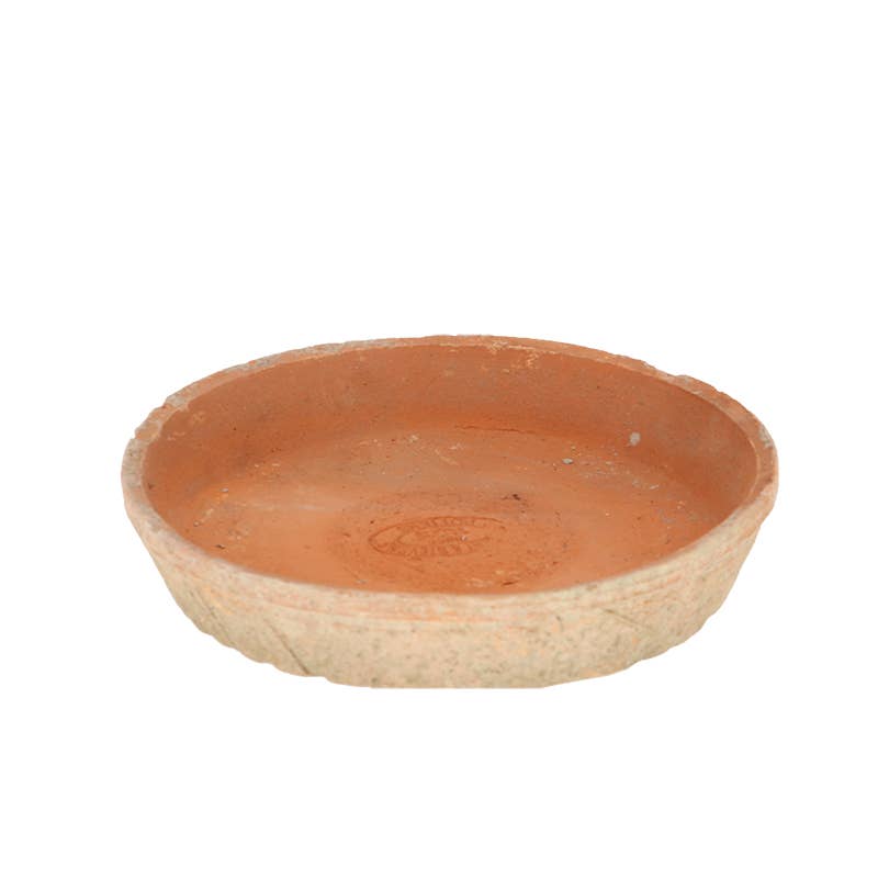 Aged Terracotta Round Saucers