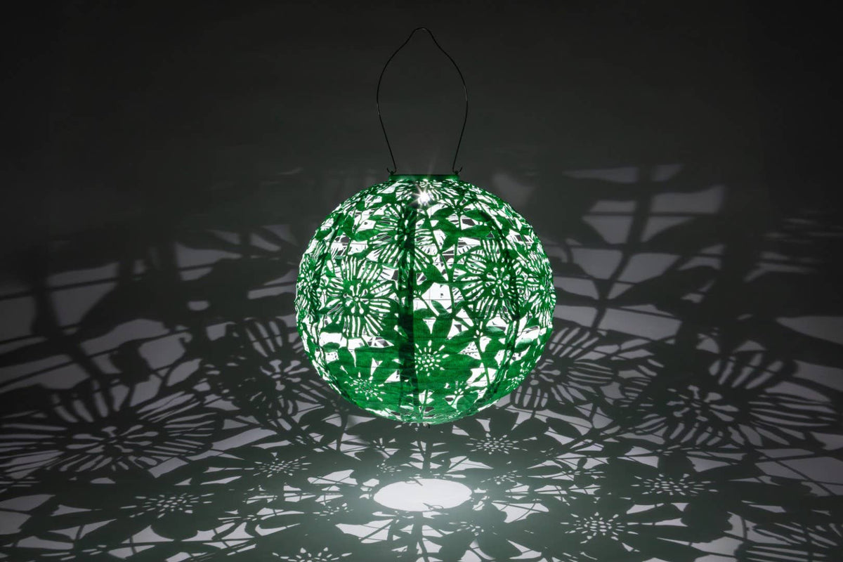 Stella Sunflower 12" Globe Solar Lantern - Jelly Mint