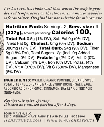 Harvest Pumpkin Soup 16 oz