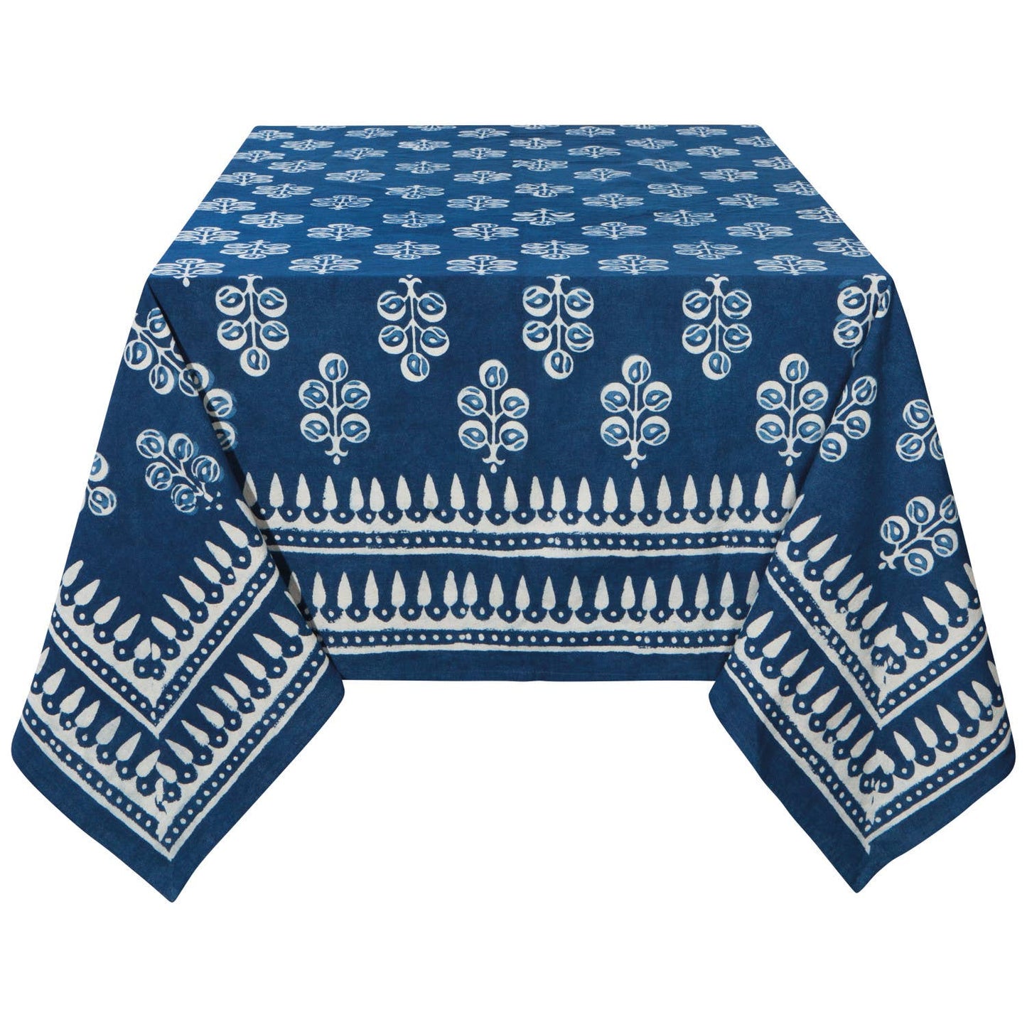 Hawthorn Block Print Tablecloth