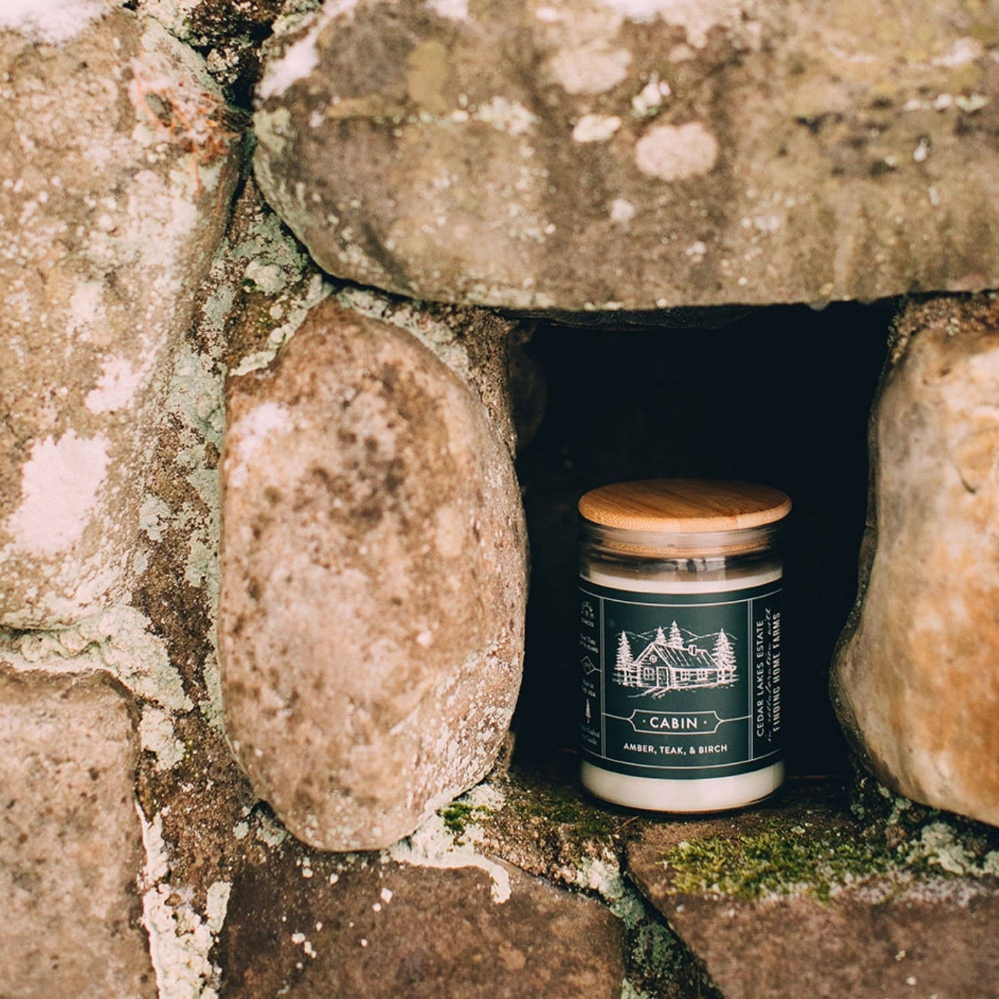 Soy Candle, Cabin, Woody Scent