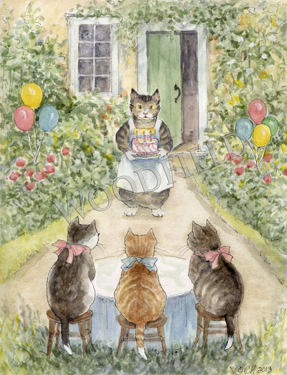 #499 - Kittens' Birthday Notecard