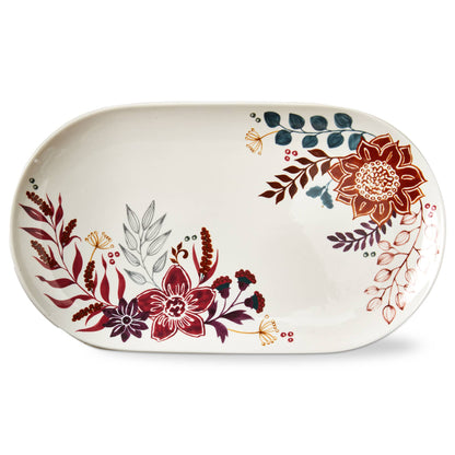 Autumn Bloom Platter Large Stoneware