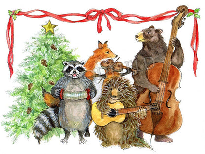 #765 - Christmas Band Notecard