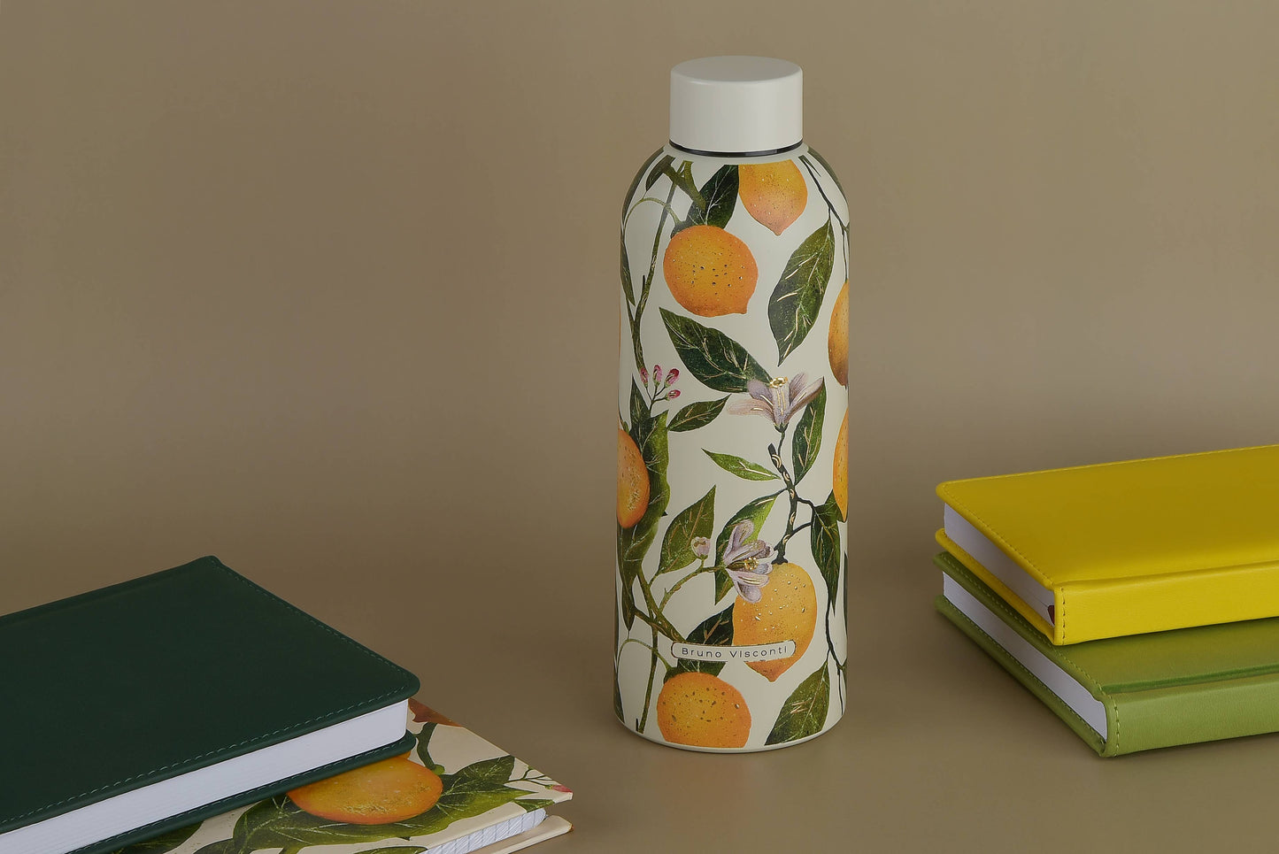 Stainless Steel 16 oz.  Insulated Bottle - Lemons