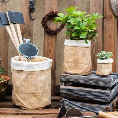 Cement Bag with Mock Fold