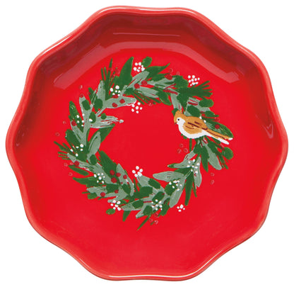 Wreaths Shaped Christmas Pinch Bowls