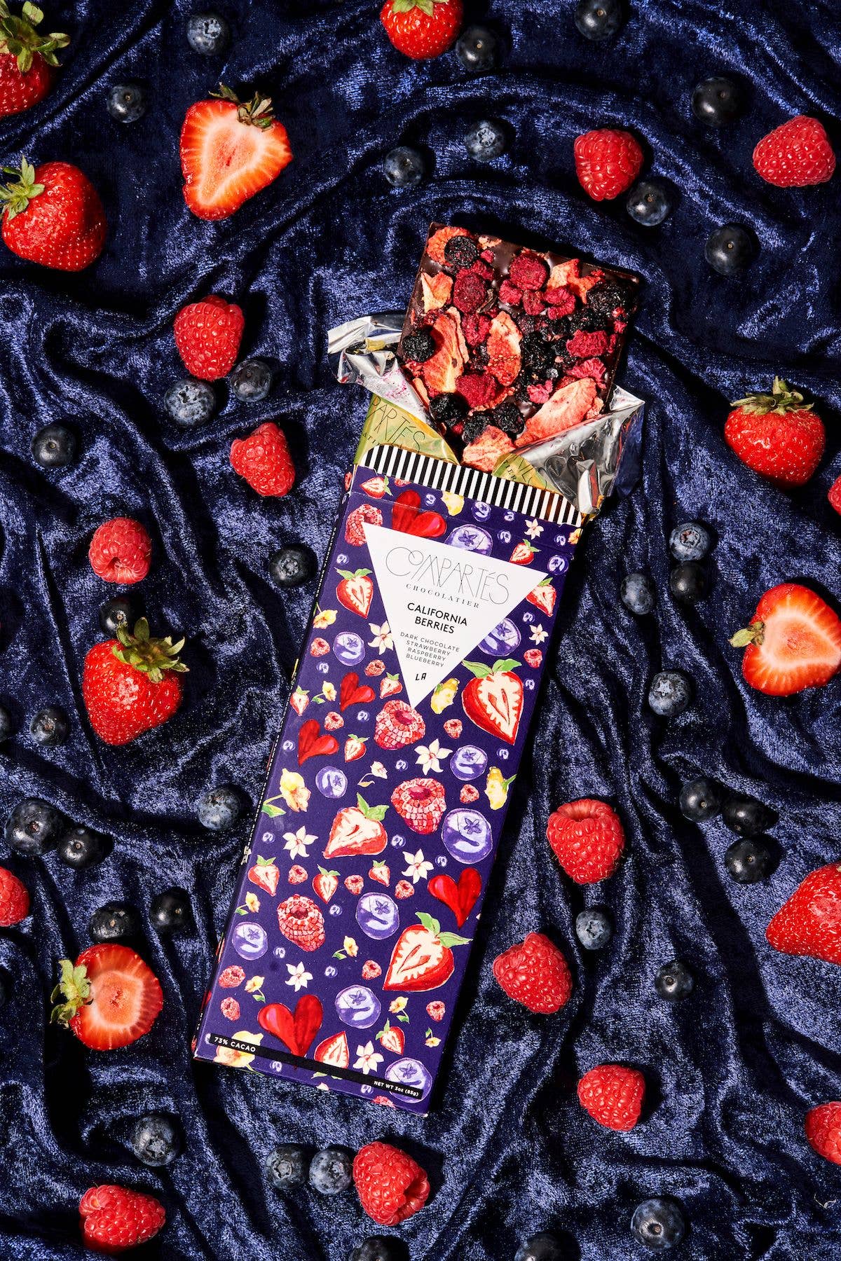California Berries Dark Chocolate Strawberry Raspberry