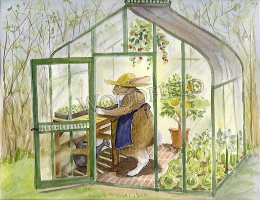 #4 - Greenhouse Rabbit Notecard
