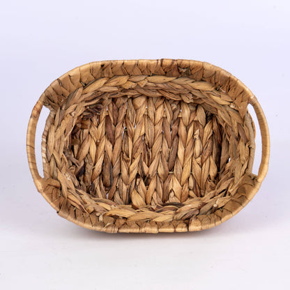 Oval Hyacinth Wire Tub