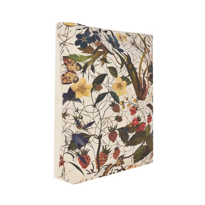 Canvas Shopper Bag - Forest Flowers on White