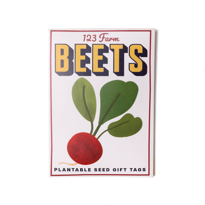 Plantable Seed Gift Tags - Vintage Seed Design, 5 Gift Tags