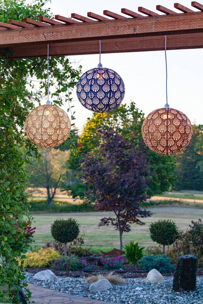 Stella Nova Outdoor Pendent Light - Dewdrop 18" Bronze