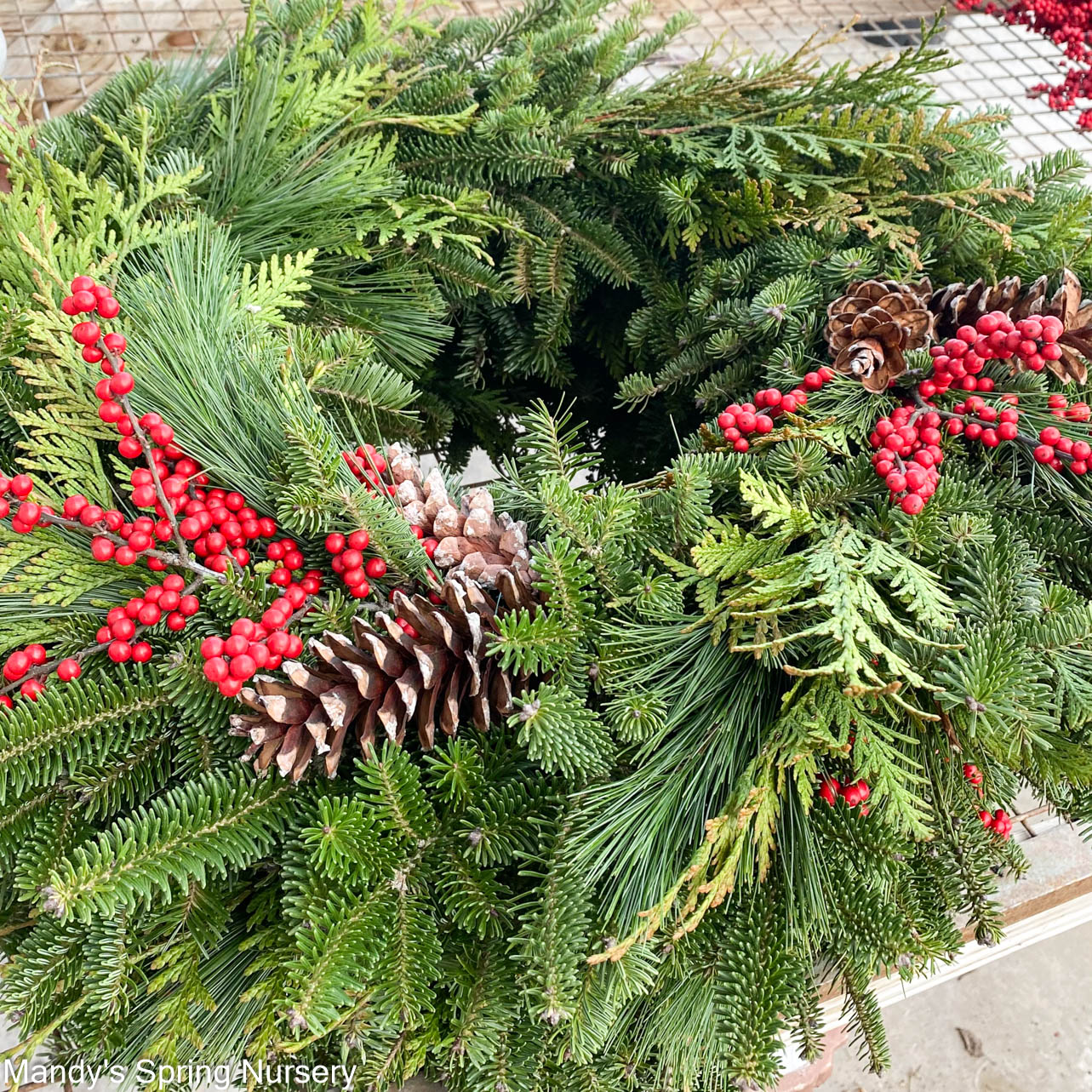 Mixed Greens Wreath (PRE-ORDER)