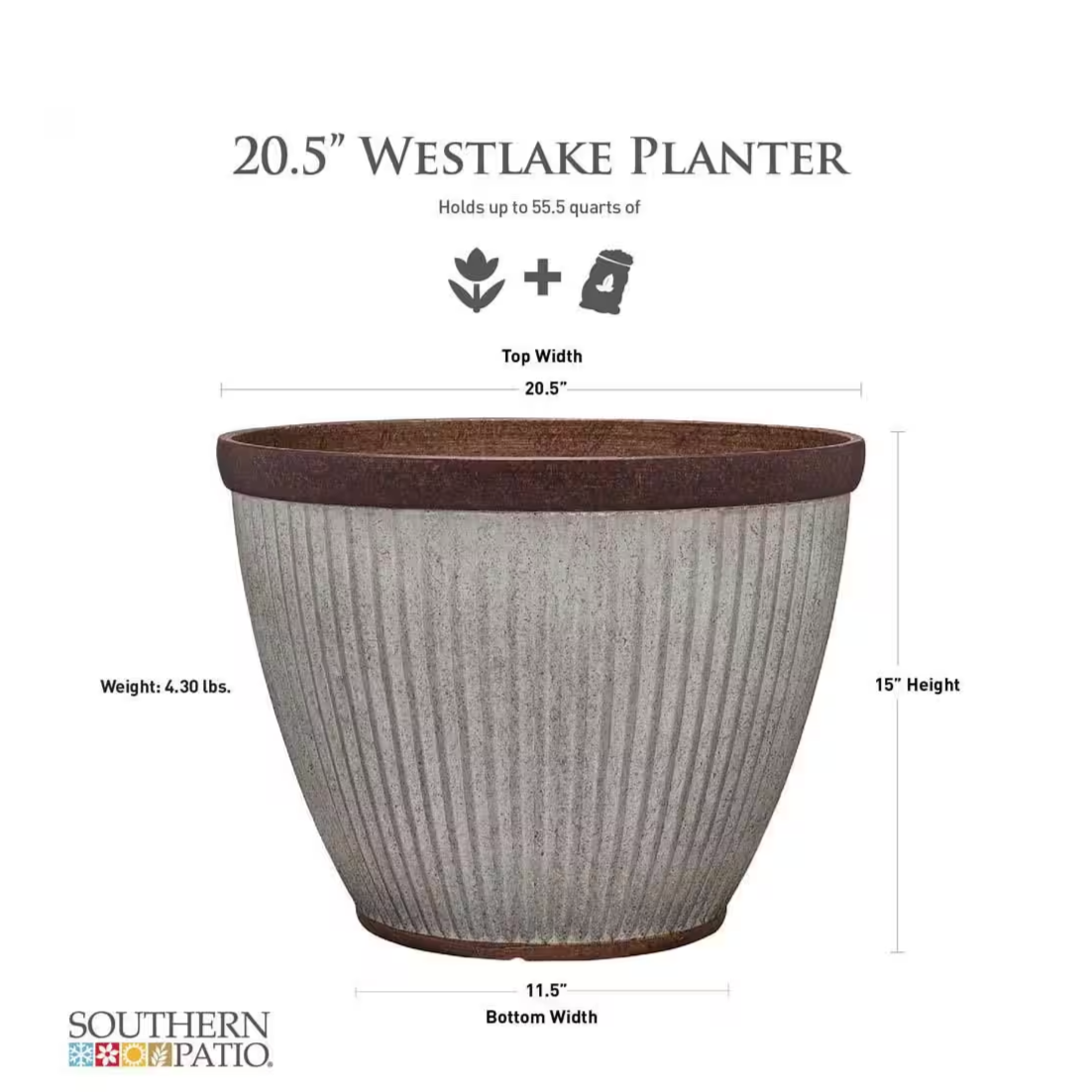 Westlake Round Planter