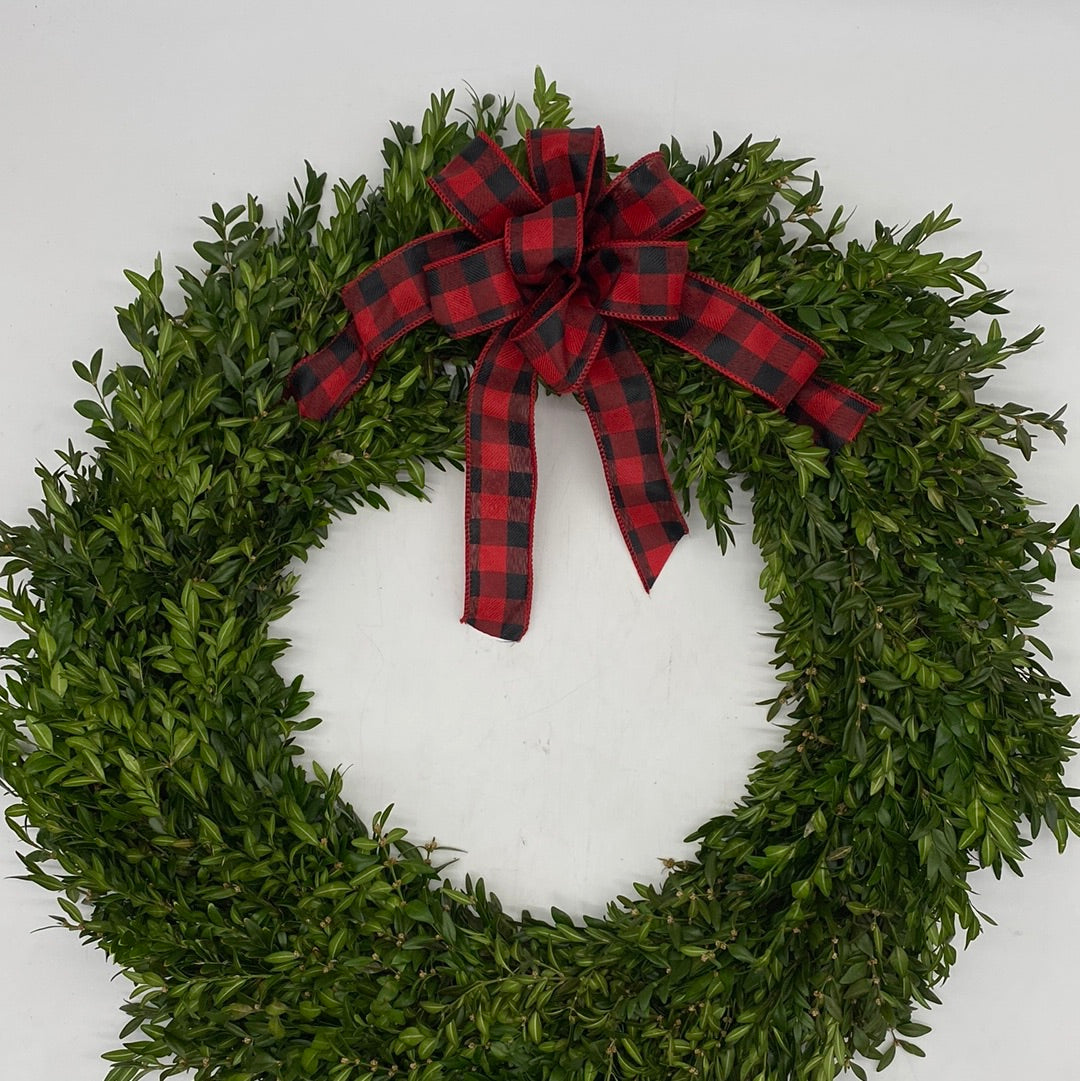 Custom Boxwood Wreath 12" - Hypoallergenic (PRE-ORDER)