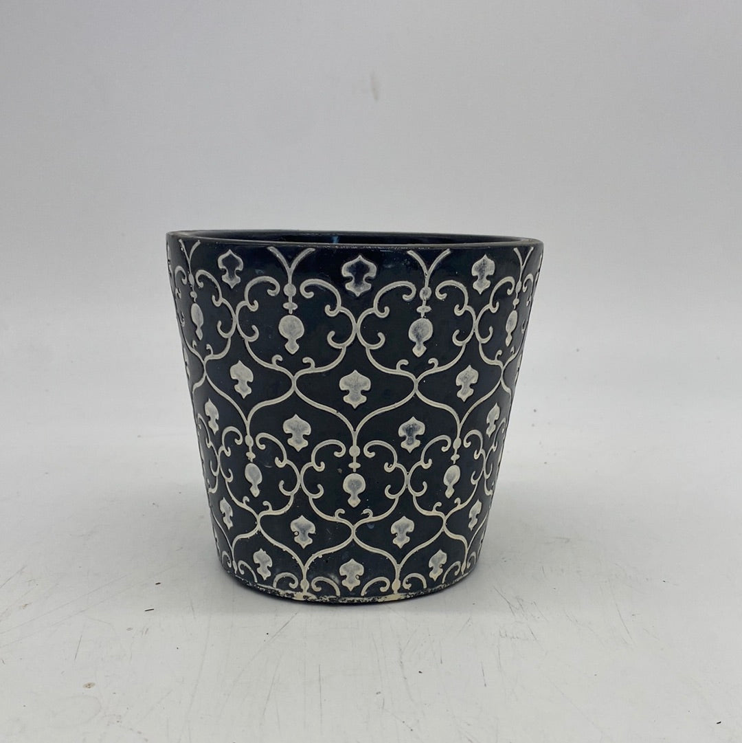 Black Motif Pots