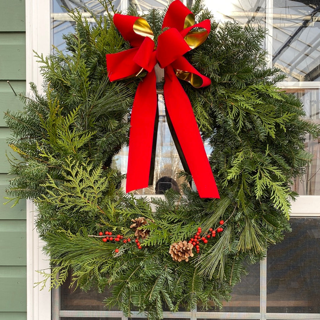 Mixed Greens Wreath (PRE-ORDER)